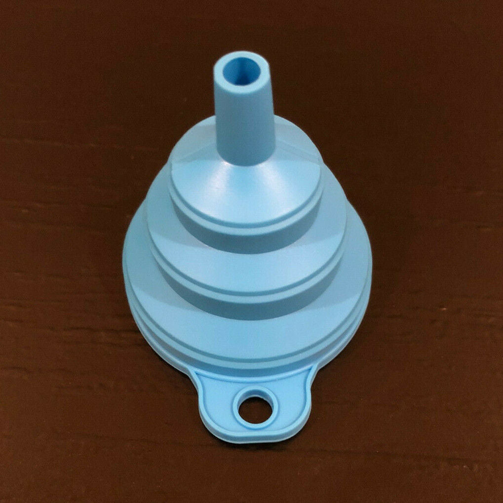 Foldable Funnel Silicone Rubber Collapsible Water Bottle Liquid Oil Transfer New