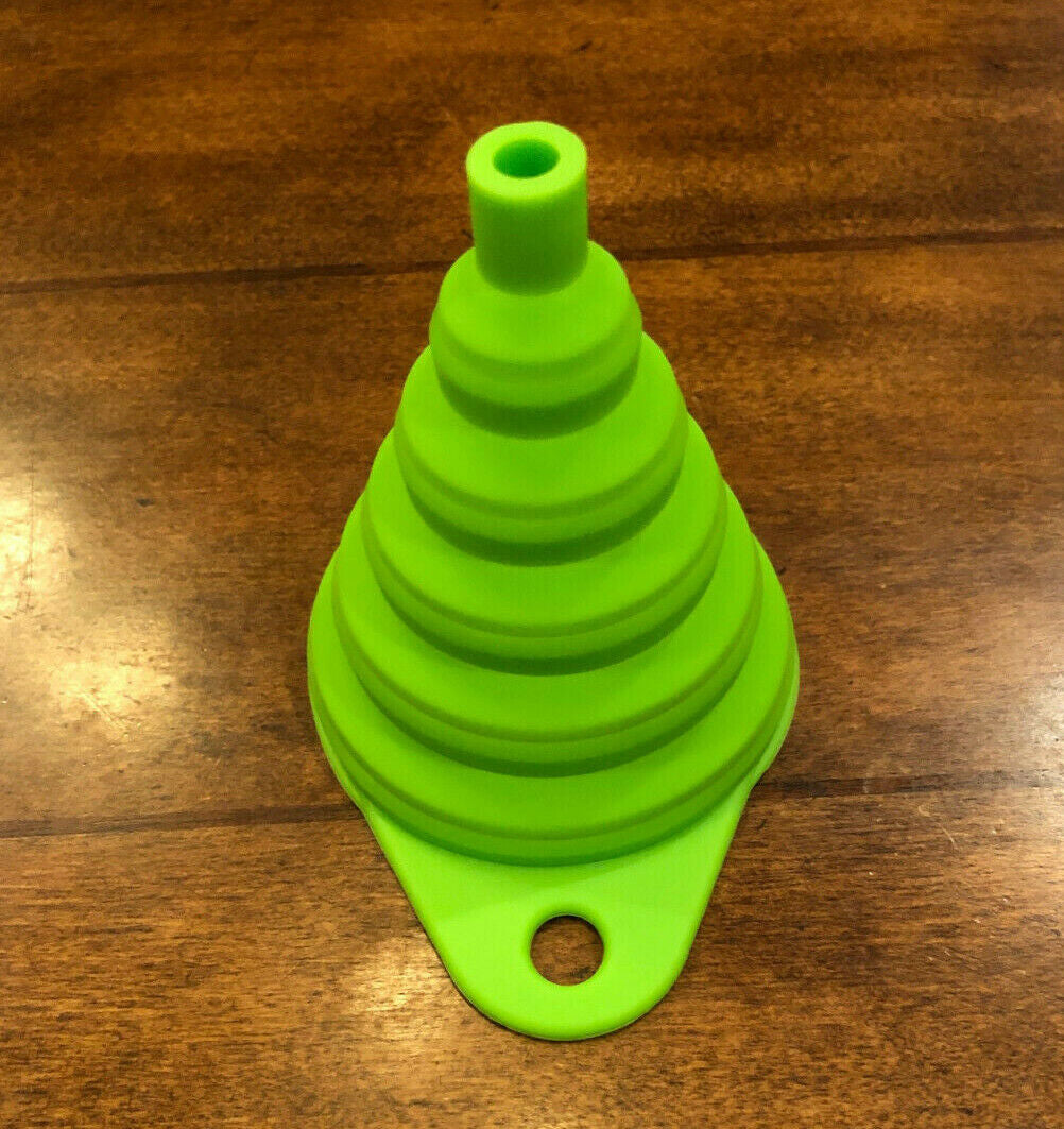 Foldable Funnel Silicone Rubber Collapsible Water Bottle Liquid Oil Transfer New
