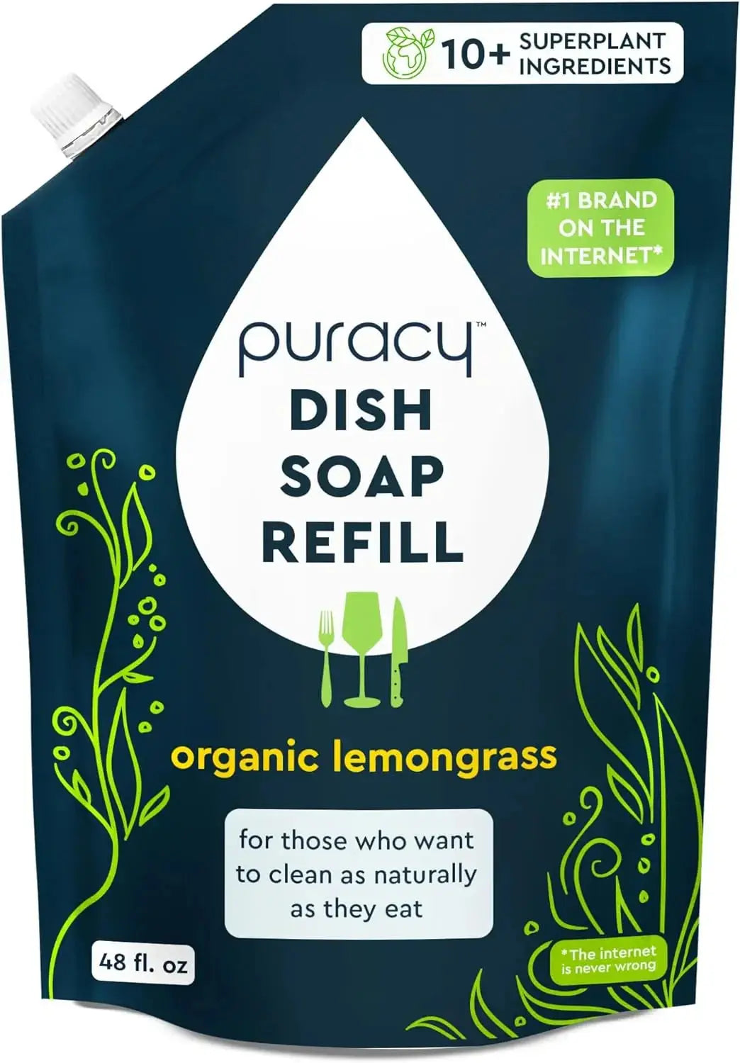 Plant-Based Dish Soap: The Concentrated, Gentle Grease-Fighter Puracy