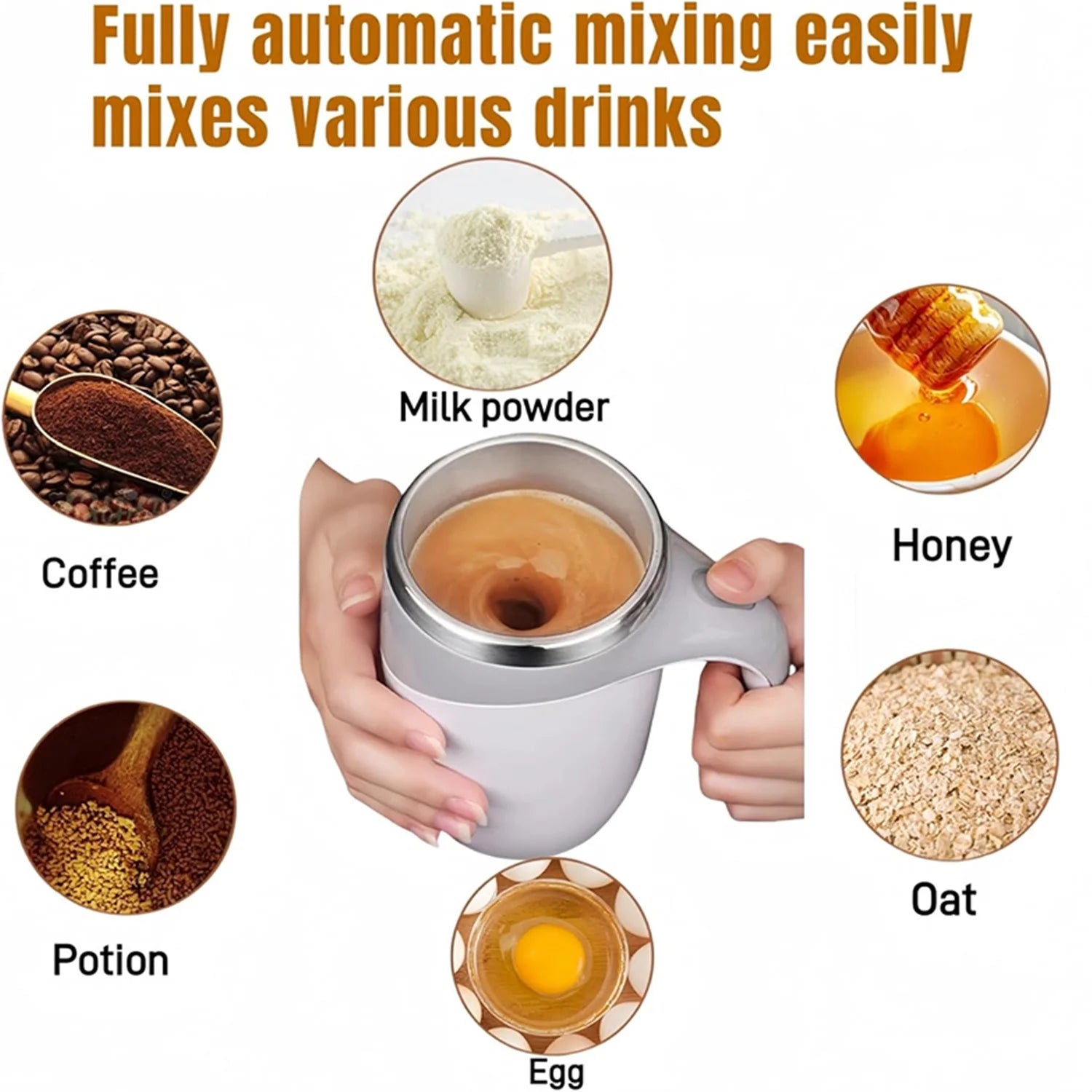 Automatic Magnetic Stirring Coffee Mug,