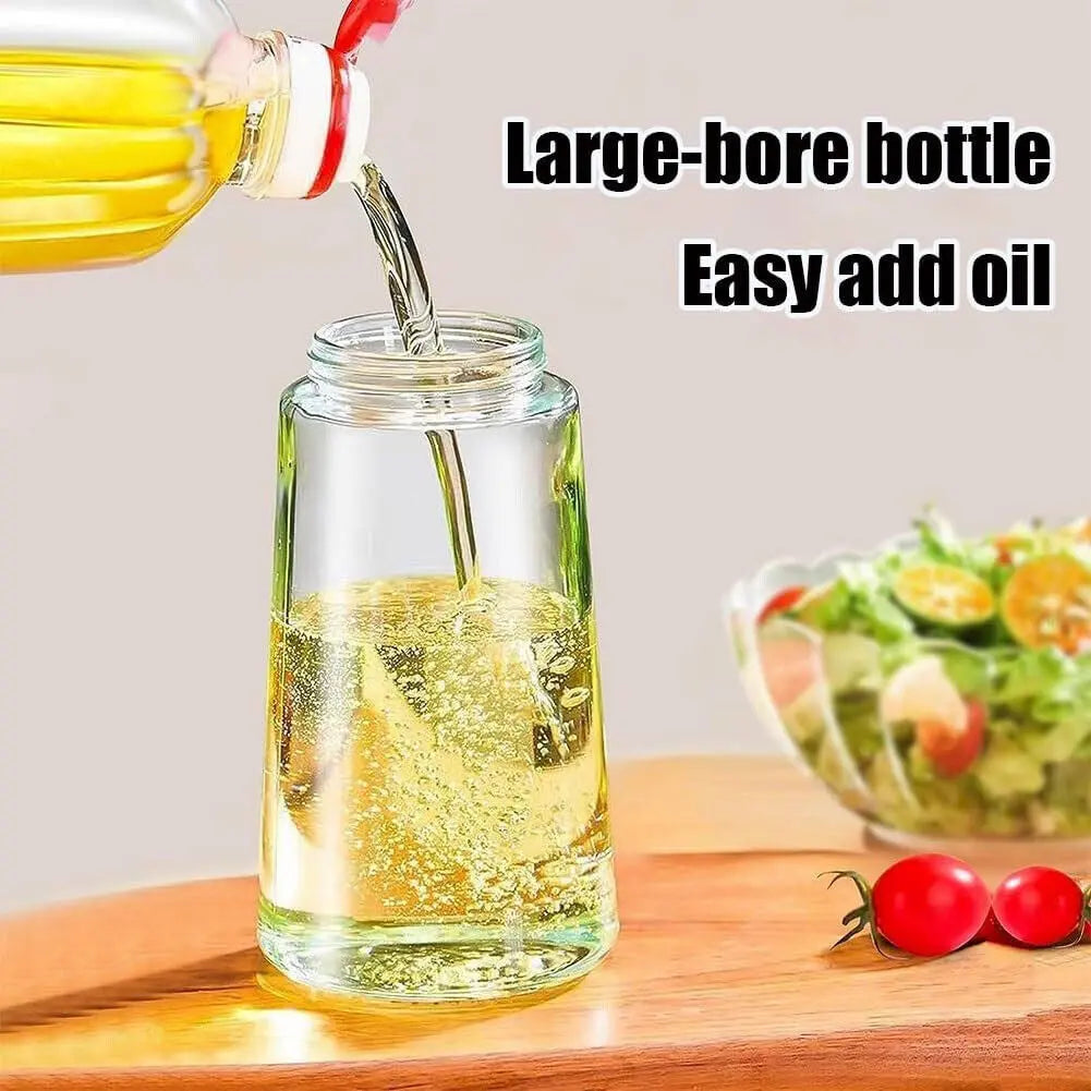16Oz Olive Oil Dispenser Bottle 2 in 1 Sprayer Pourer Glass for Kitchen Cooking