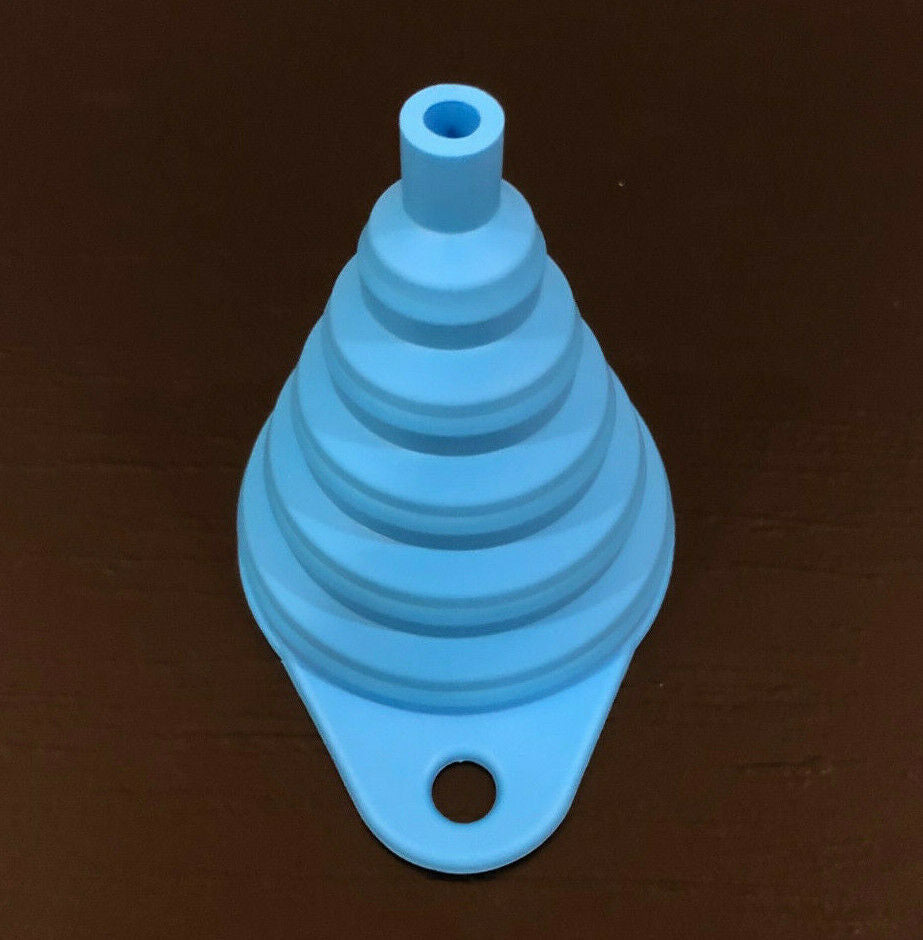 Foldable Funnel Silicone Rubber Collapsible Water Bottle Liquid Oil Transfer New