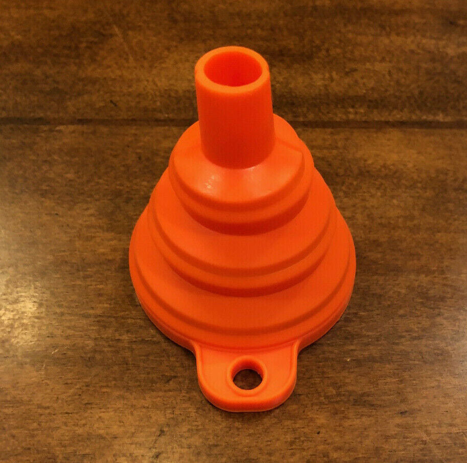 Foldable Funnel Silicone Rubber Collapsible Water Bottle Liquid Oil Transfer New
