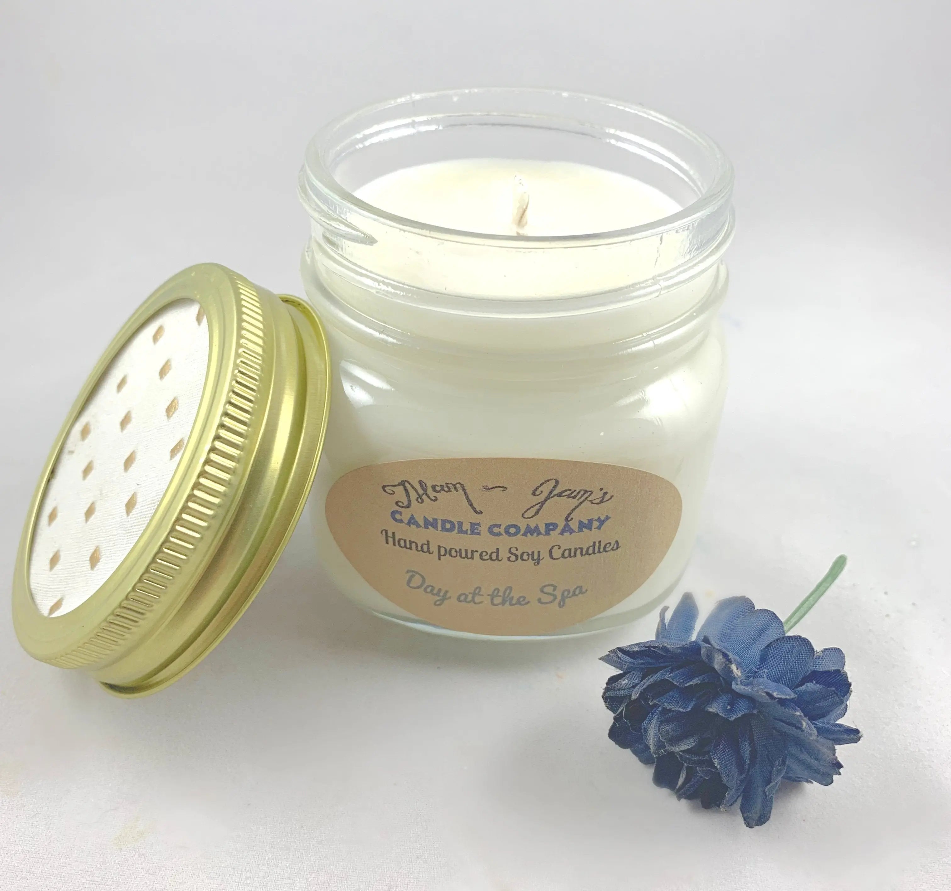 Day at the Spa Soy Candle – Clean & Calming Scent | Mam Jam’s Mam Jam's Candle Company
