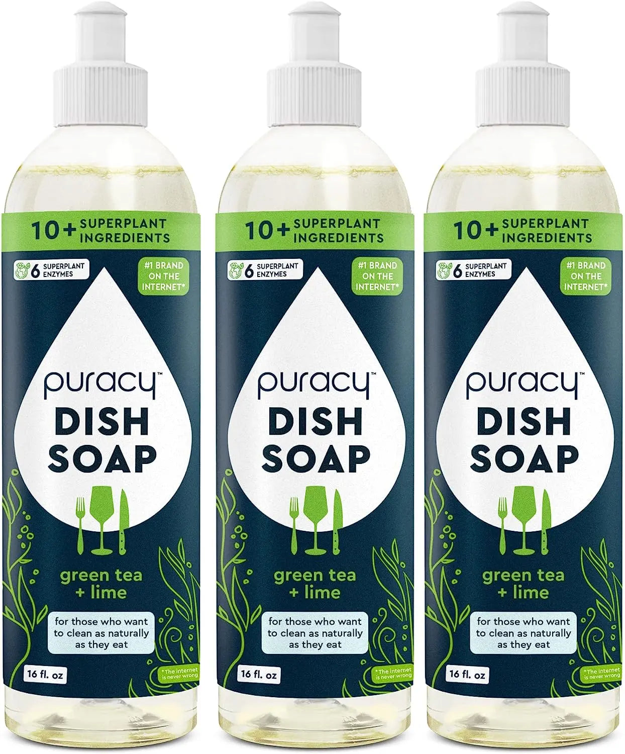 Plant-Based Dish Soap: The Concentrated, Gentle Grease-Fighter Puracy