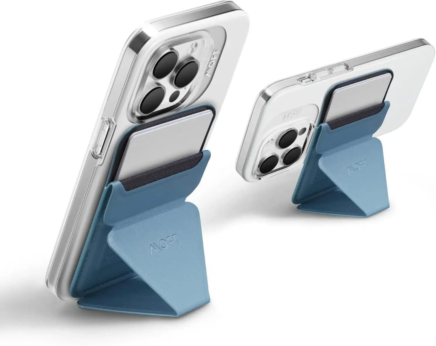 Magsafe Wallet for Iphone 15/14/13/12 Series, Strong Magnetic Phone Card Holder Fit 2 Cards & 3 Viewing Angles & Stain-Resistant Vegan Leather Phone Stand, Night Black