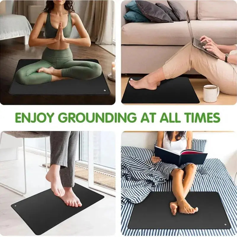 60*90CM Grounding Mat for Improving Sleep Grounding Pad with Earthing 4.5M Cord Recovery Protection Release Electrostatic