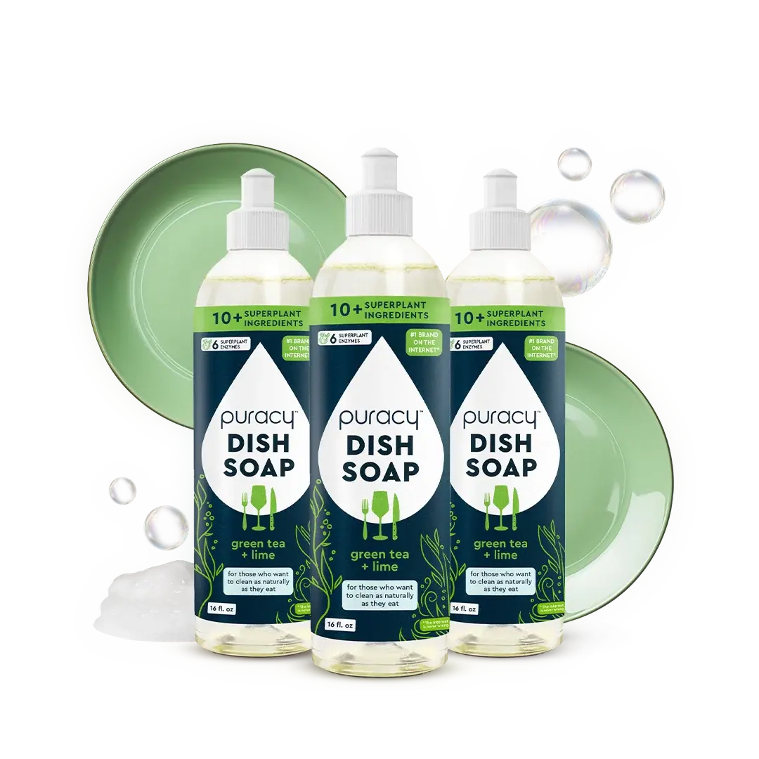 Plant-Based Dish Soap: The Concentrated, Gentle Grease-Fighter Puracy