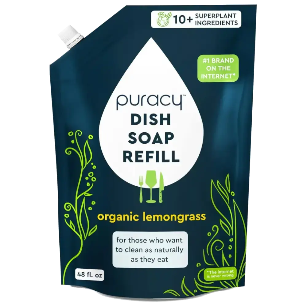 Plant-Based Dish Soap: The Concentrated, Gentle Grease-Fighter Puracy