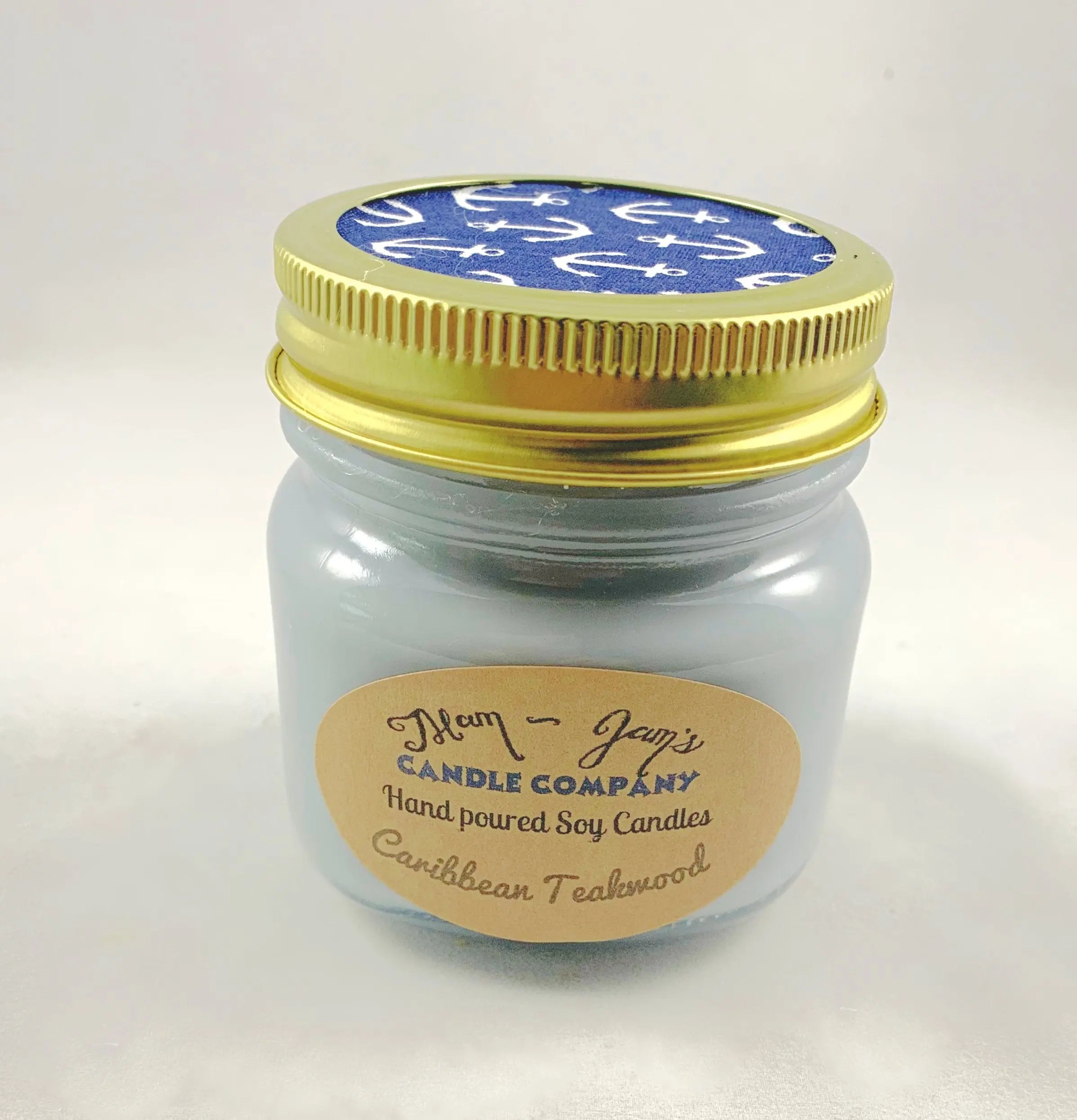 Caribbean Teakwood Soy Candle – Warm & Woodsy Scent | Mam Jam’s Mam Jam's Candle Company