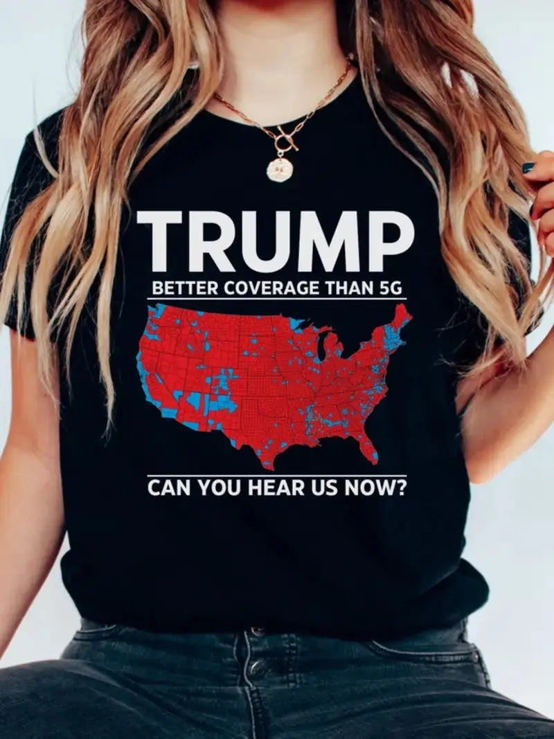 Ladies Trump 5G  Short sleeve Casual T-shirt Dias Dazzling Discoveries