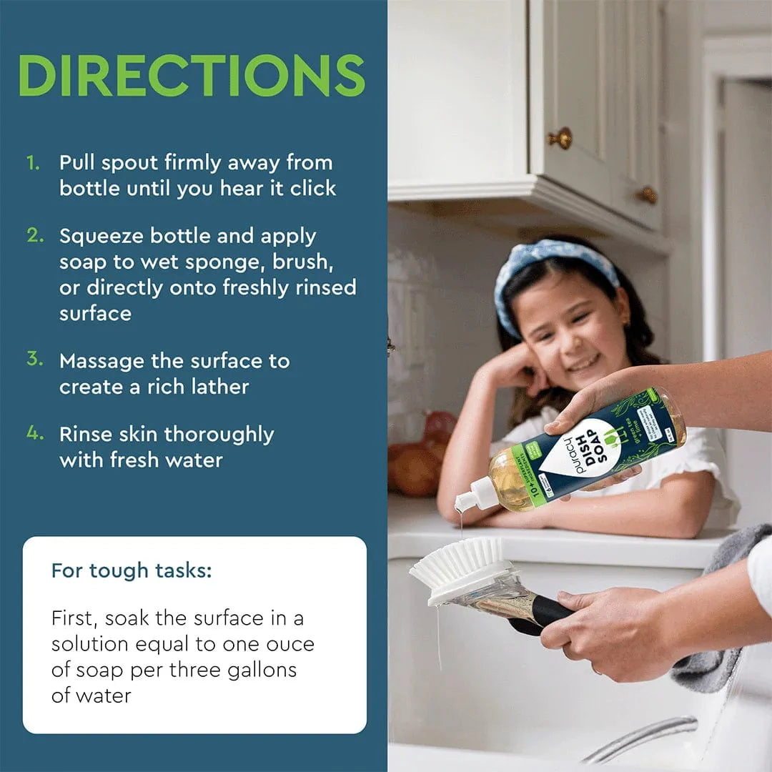 Plant-Based Dish Soap: The Concentrated, Gentle Grease-Fighter