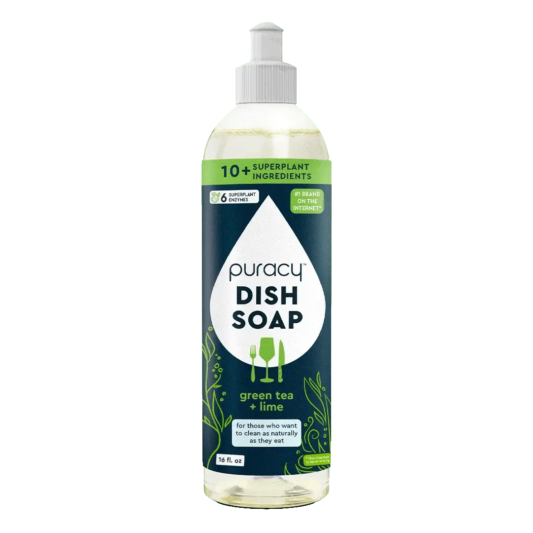 Plant-Based Dish Soap: The Concentrated, Gentle Grease-Fighter Puracy