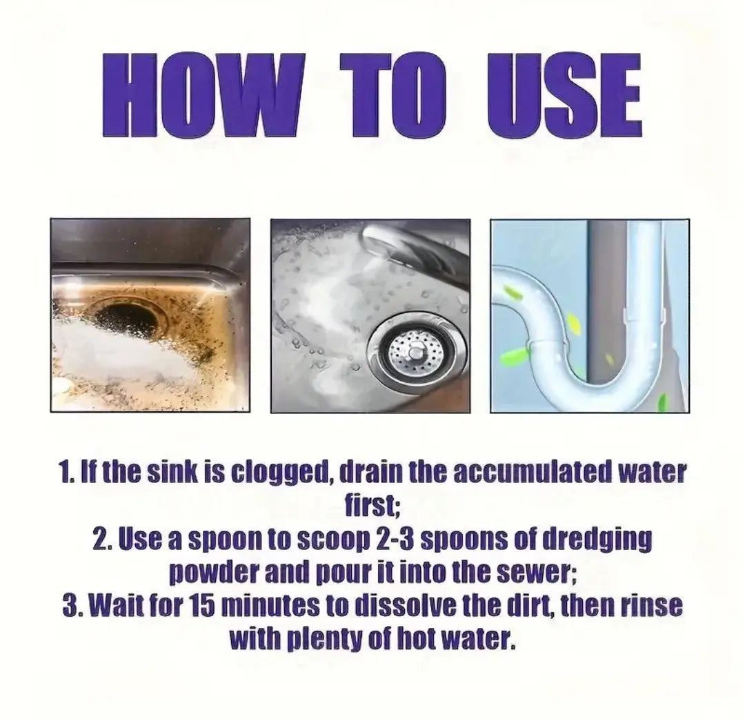 Powerful Pipe Dredging Agent Drain Cleaner Dias Dazzling Discoveries