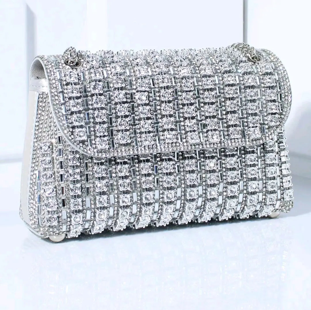 Elegant Evening Bag with Rhinestone Accents – Trendy Crossbody for Parties & Fall Fashion Dias Dazzling Discoveries