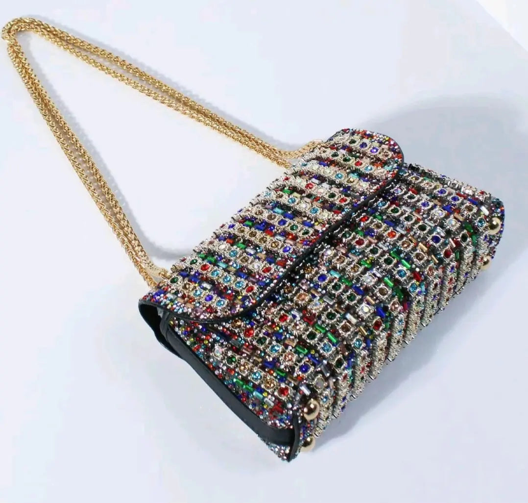 Elegant Evening Bag with Rhinestone Accents – Trendy Crossbody for Parties & Fall Fashion Dias Dazzling Discoveries