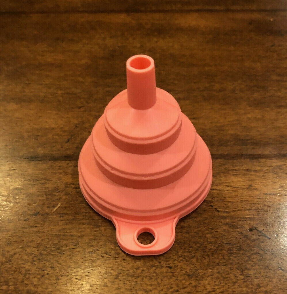 Foldable Funnel Silicone Rubber Collapsible Water Bottle Liquid Oil Transfer New