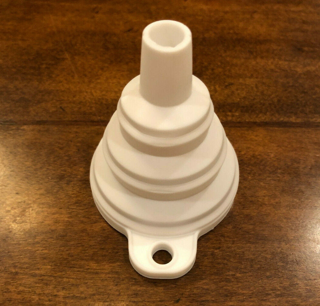 Foldable Funnel Silicone Rubber Collapsible Water Bottle Liquid Oil Transfer New