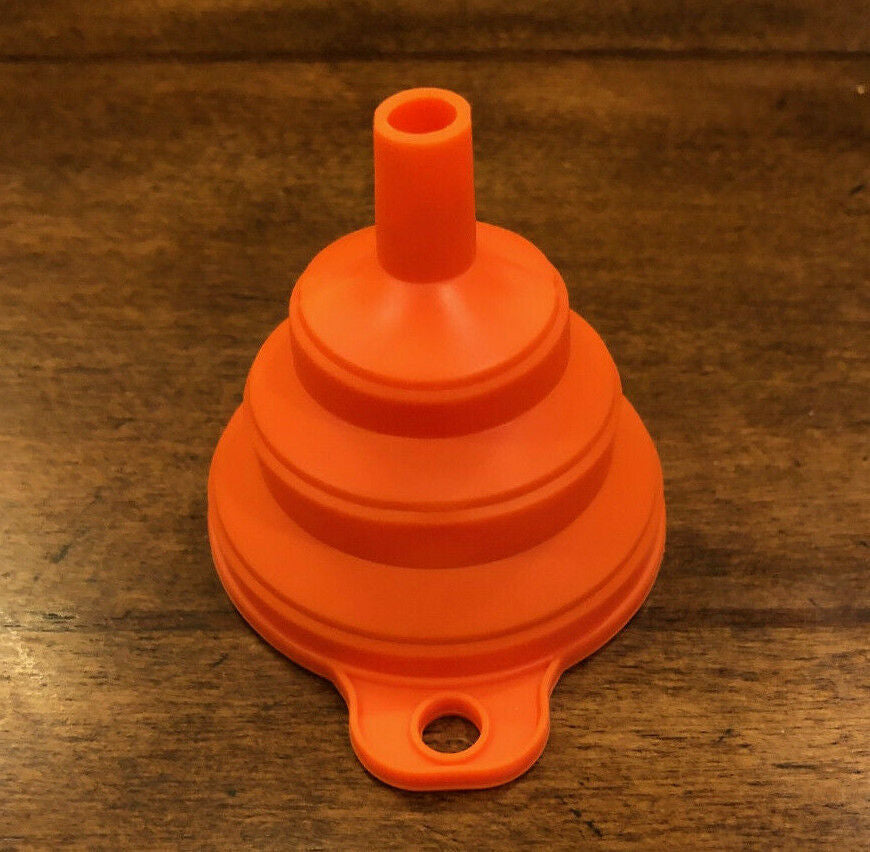 Foldable Funnel Silicone Rubber Collapsible Water Bottle Liquid Oil Transfer New