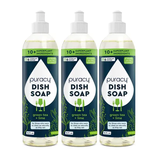 Plant-Based Dish Soap: The Concentrated, Gentle Grease-Fighter Puracy