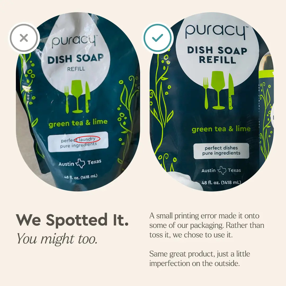 Plant-Based Dish Soap: The Concentrated, Gentle Grease-Fighter Puracy