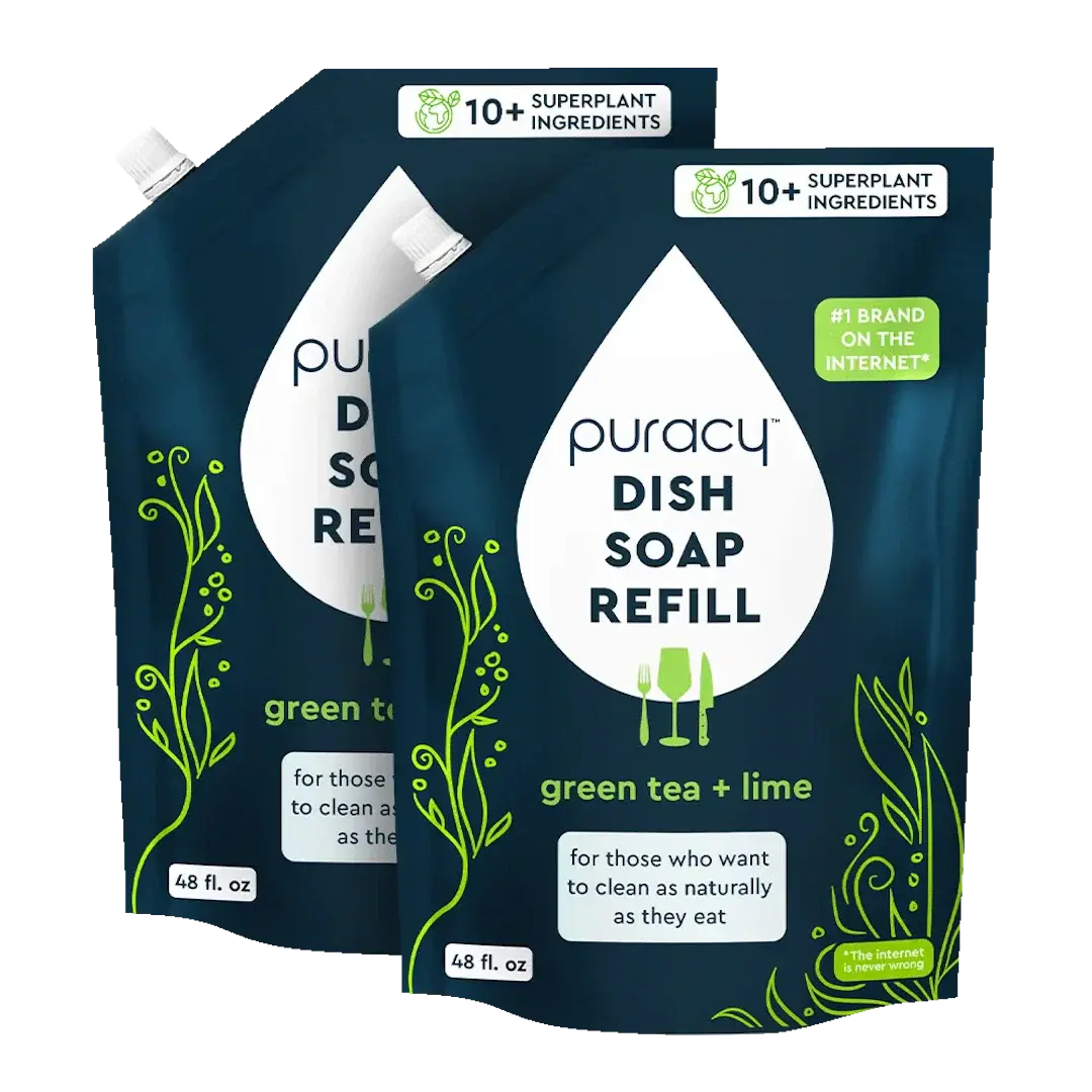 Plant-Based Dish Soap: The Concentrated, Gentle Grease-Fighter Puracy