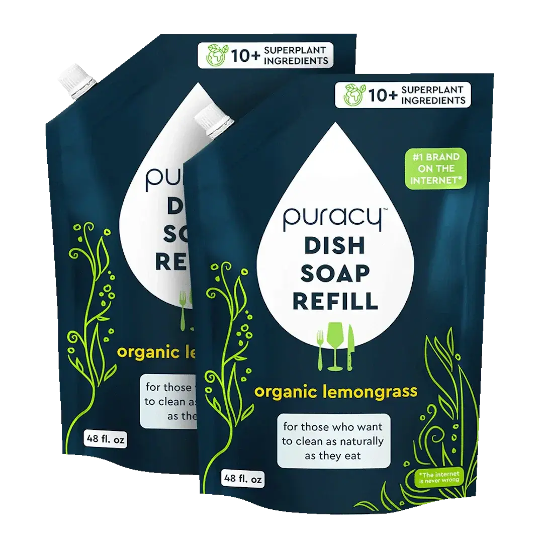 Plant-Based Dish Soap: The Concentrated, Gentle Grease-Fighter Puracy