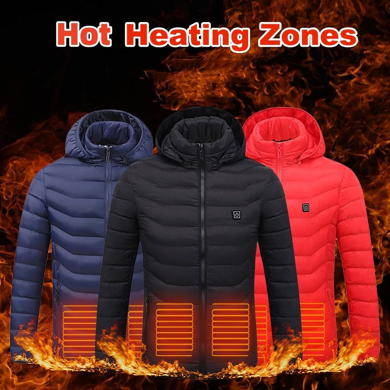 Conquer the Cold: The Heated Jacket with USB Power- Unisex
