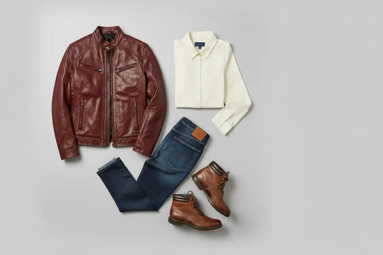 Men's PU Leather Jacket – Confidence in Every Stitch Trendsi