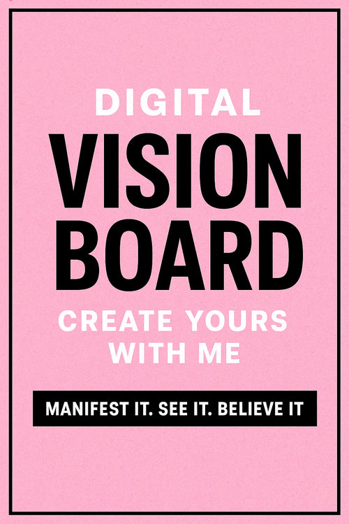 The Dazzling Vision Board-8 Page Printable & Editable Goal Manifestation Journal Dias Dazzling Discoveries
