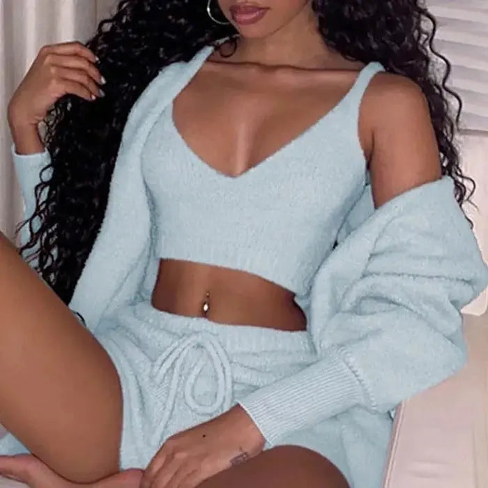 The "Velvet Dream" 3-Piece Lounge & Pajama Set CJ