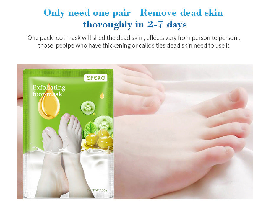 Exfoliating Foot Mask Foot SPA Pedicure Socks Removing Dead Skin Whitening Heels Feet Peeling Anti Cracked Foot Skin Care CJ