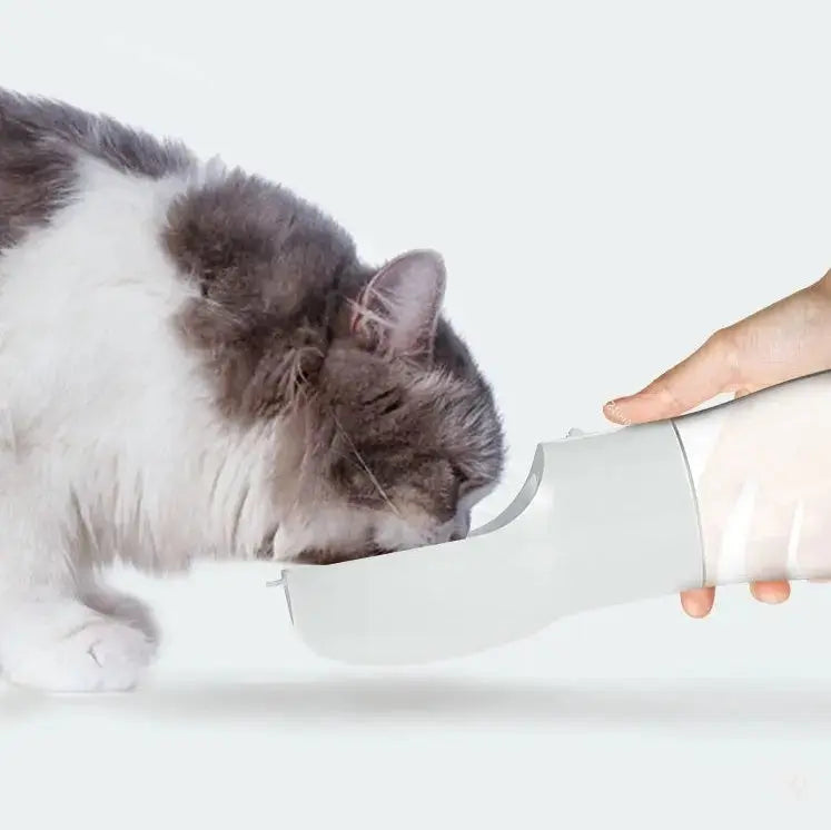 "2-in-1 "No-Mess" Pet Portable Water & Snack Dispenser for Adventures Leak-Proof CJ