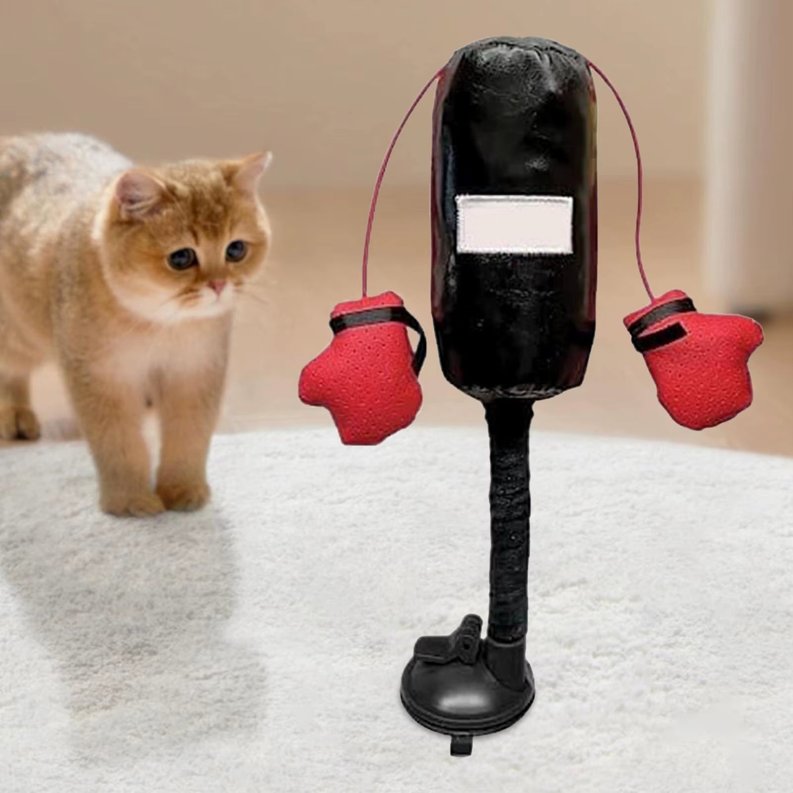 Cat Punching Bag Toy Boxing Gloves Interactive Toys Pet Supplies