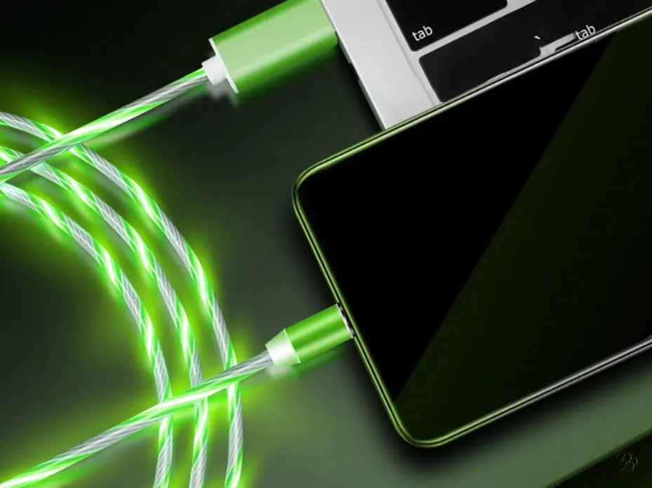 LED Magnetic Charger Cable – Fast Charge for iPhone/Android/Type‑C CJ