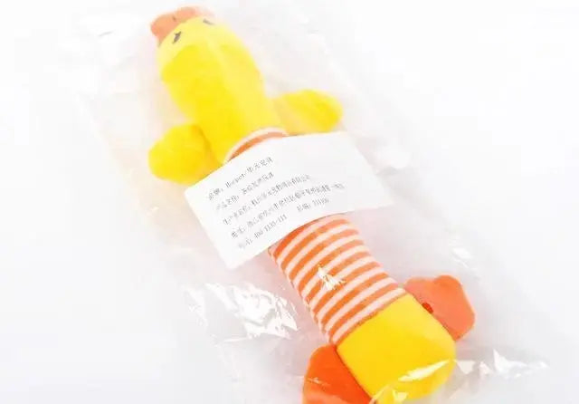 Funny Dog Sound Squeak Pet Toy-Plush Chew & Play Companion Dias Dazzling Discoveries