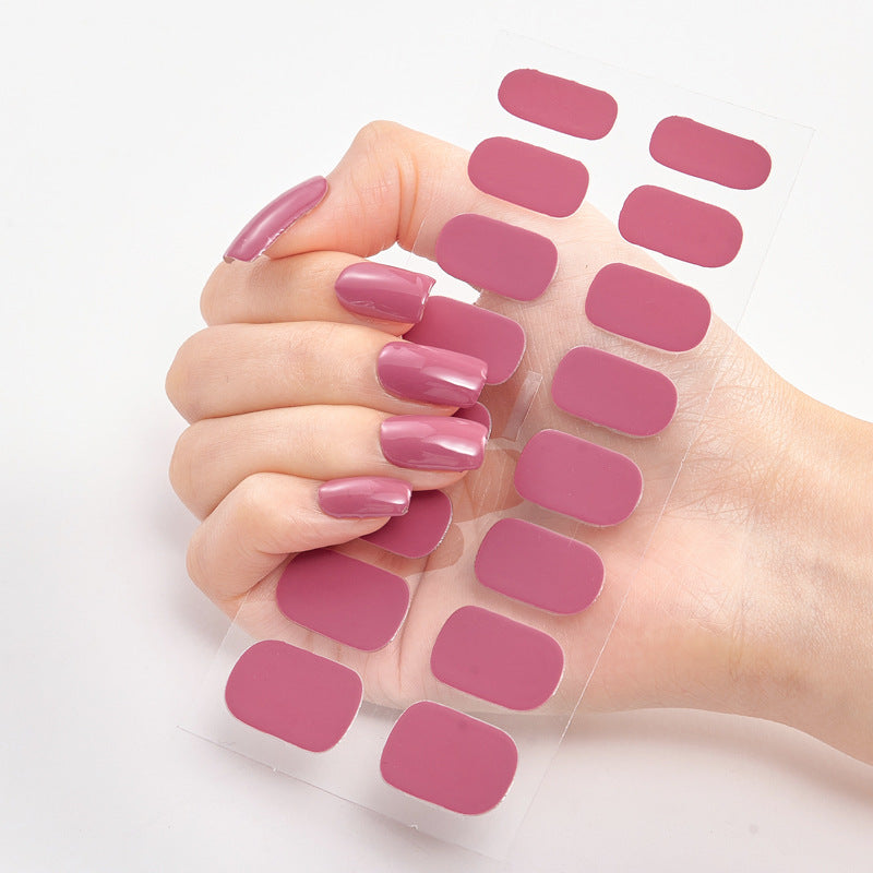 Salon-Quality Shine – Pure Color Nail Wraps CJ