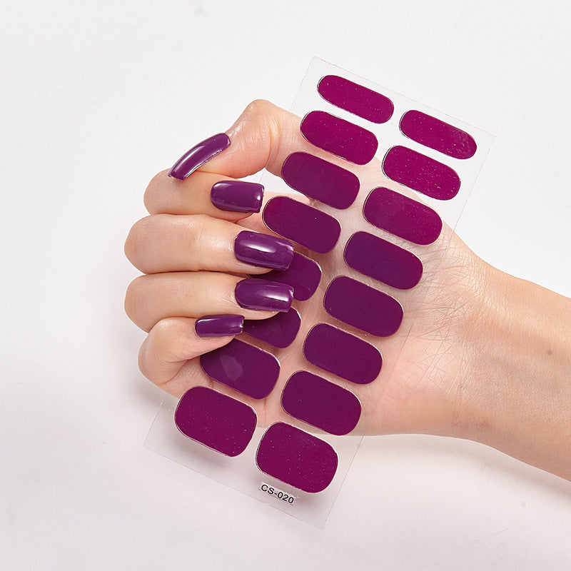 Salon-Quality Shine – Pure Color Nail Wraps CJ