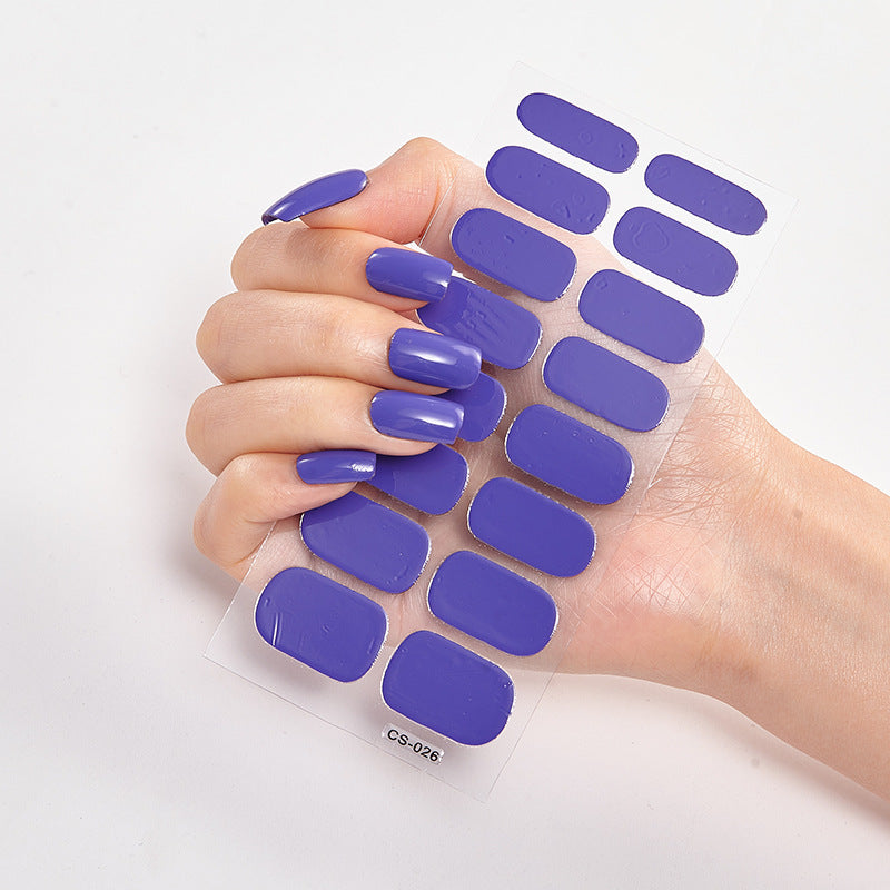 Salon-Quality Shine – Pure Color Nail Wraps CJ