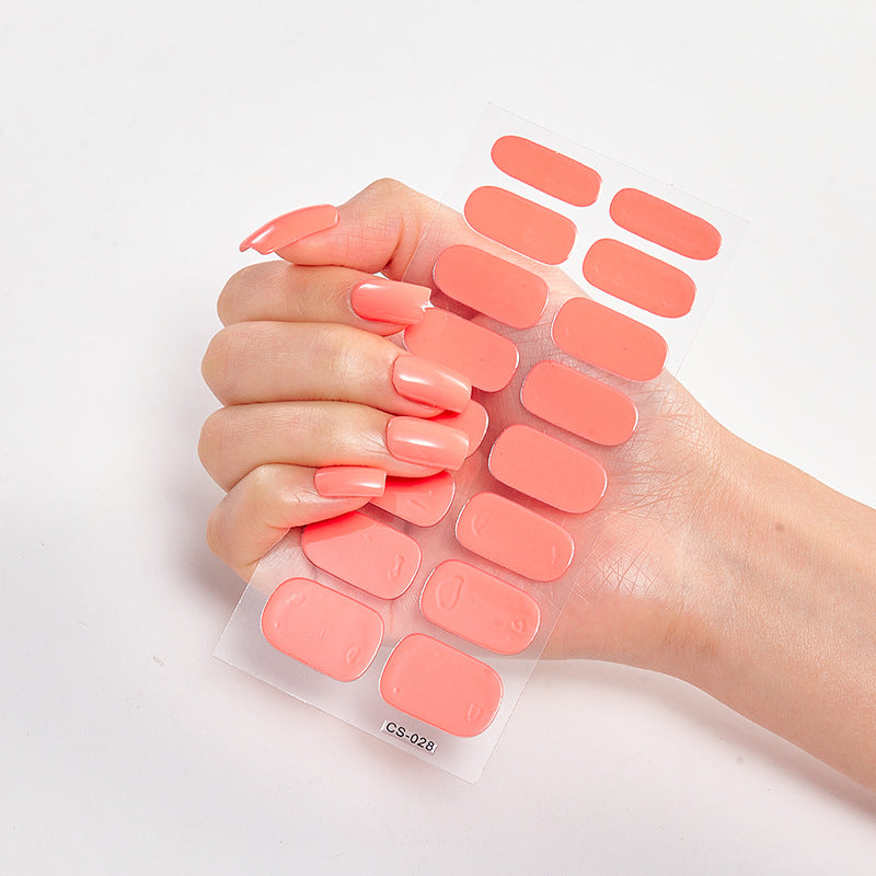 Salon-Quality Shine – Pure Color Nail Wraps CJ