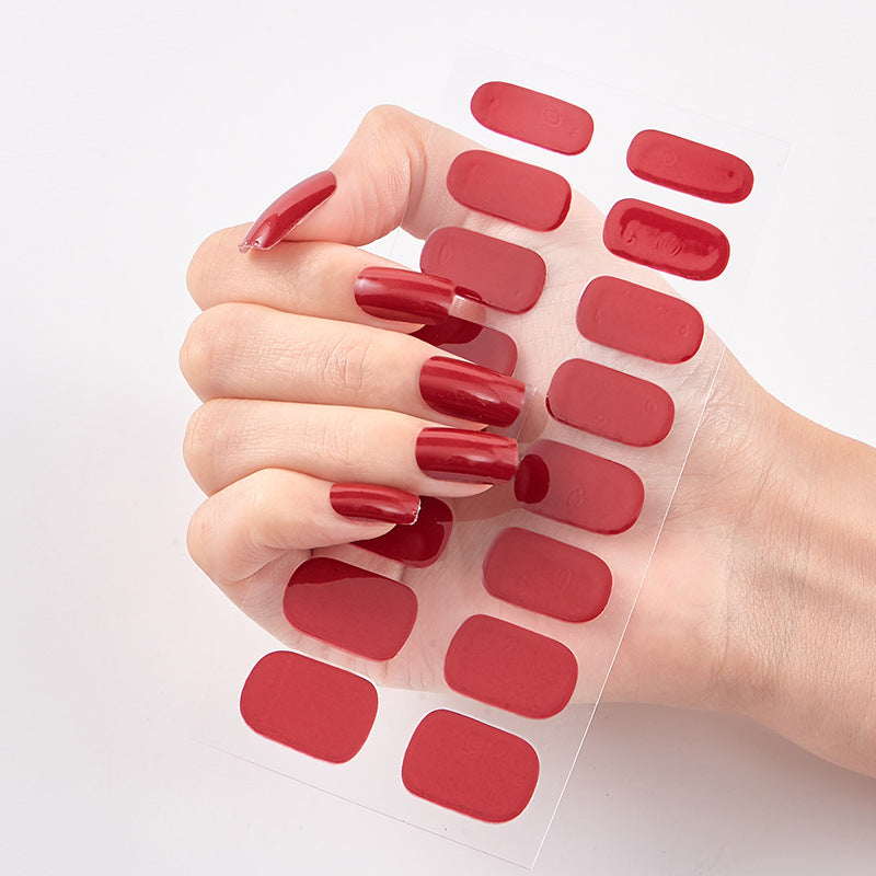 Salon-Quality Shine – Pure Color Nail Wraps CJ
