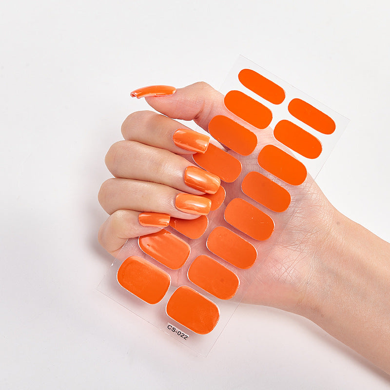 Salon-Quality Shine – Pure Color Nail Wraps CJ