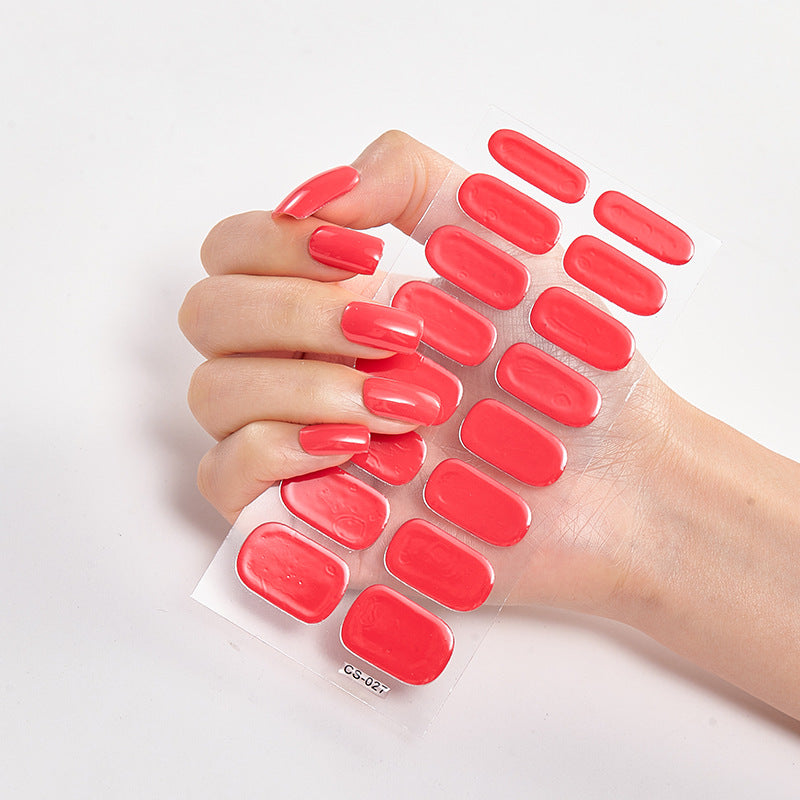 Salon-Quality Shine – Pure Color Nail Wraps CJ