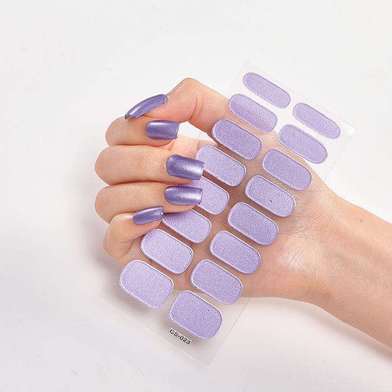 Salon-Quality Shine – Pure Color Nail Wraps CJ