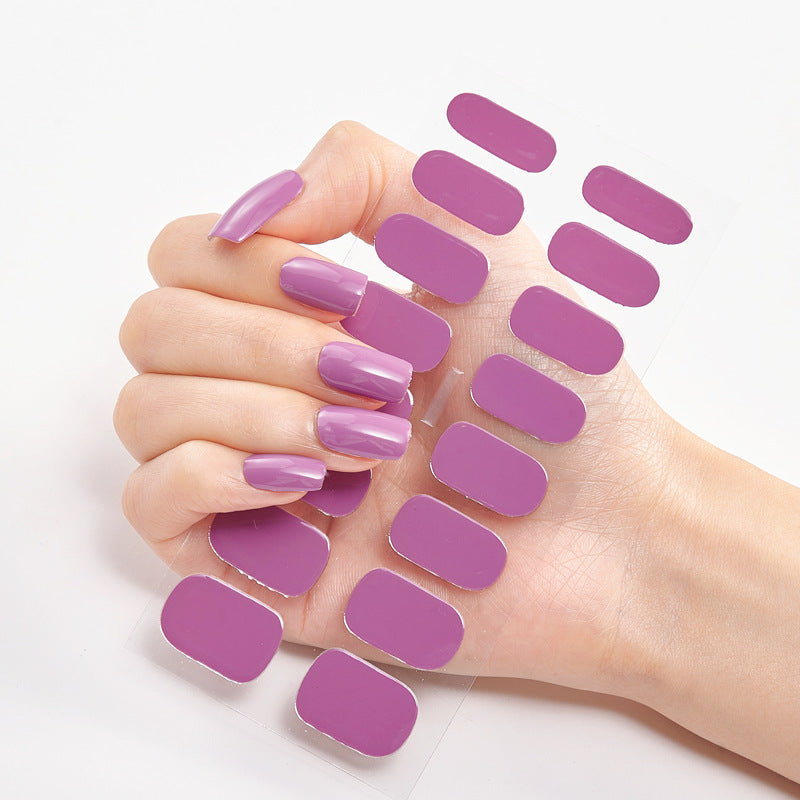Salon-Quality Shine – Pure Color Nail Wraps CJ