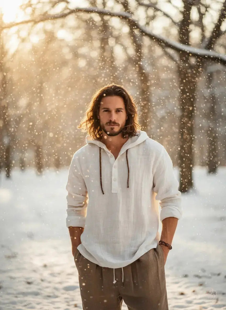 🧥 Full-Size Half-Button Hoodie – Classic Comfort, Confident Fit Trendsi
