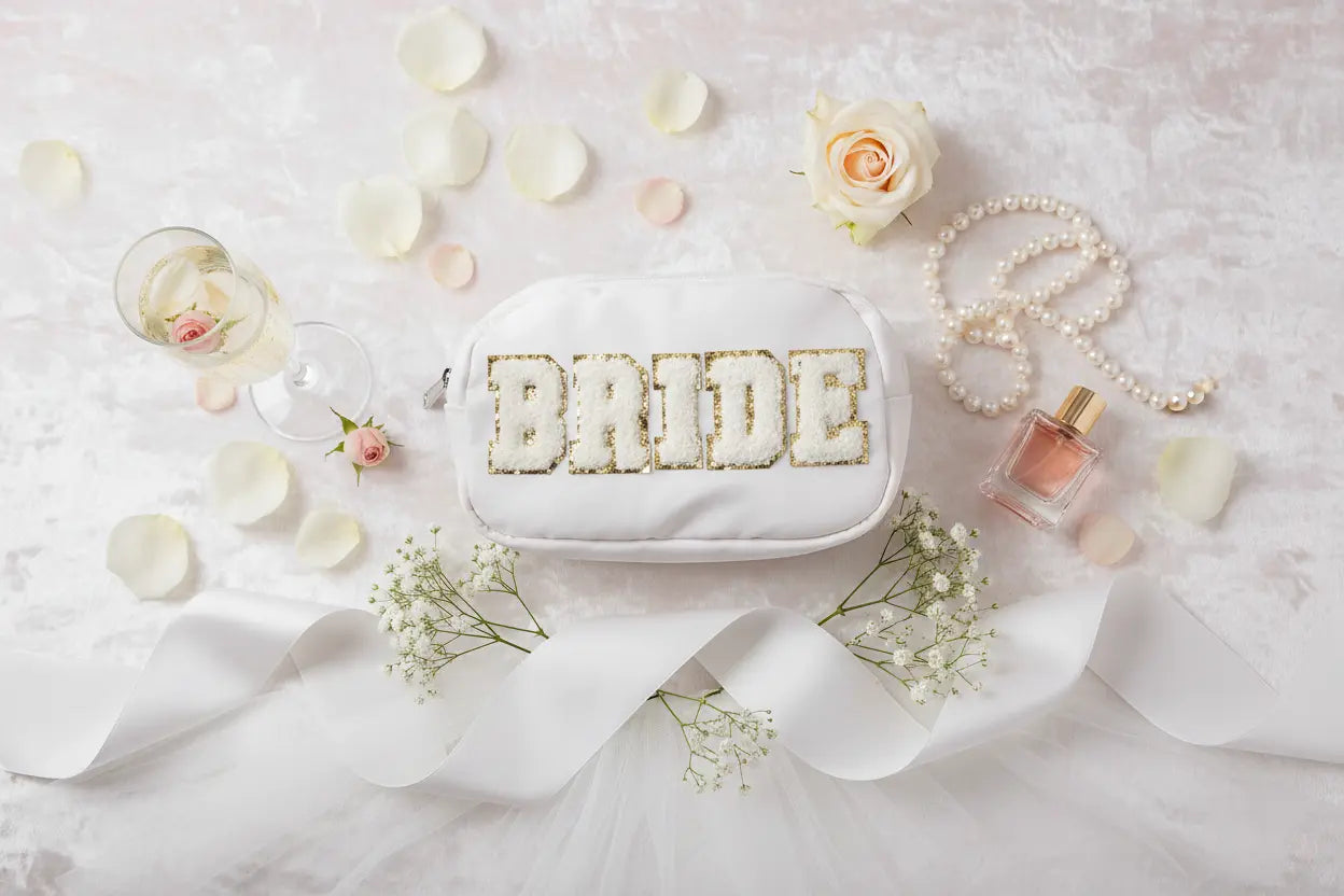 Fame Fuzzy Glitter Bride Crossbody Bag Trendsi