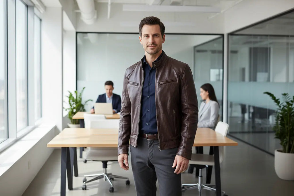 Men's PU Leather Jacket – Confidence in Every Stitch Trendsi