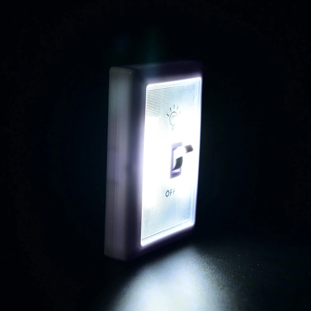 Wireless COB LED Switch Lights – 2-Pack Battery-Operated Wall Lamps (80 Lumens)