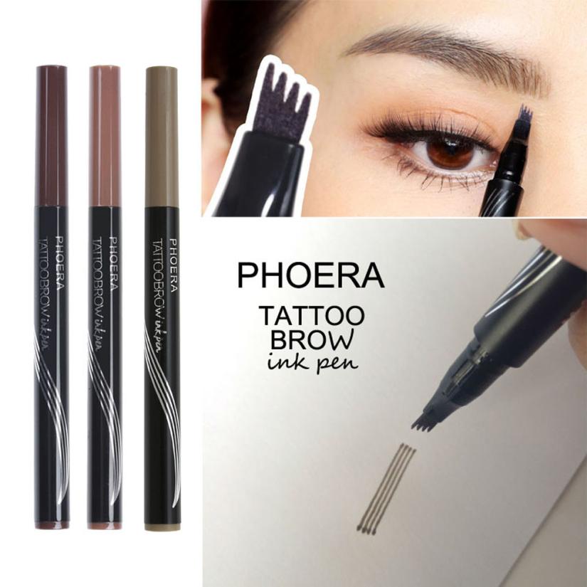 New Long Lasting Ultra-Fine Four-Comb Eyebrow Pencil CJ